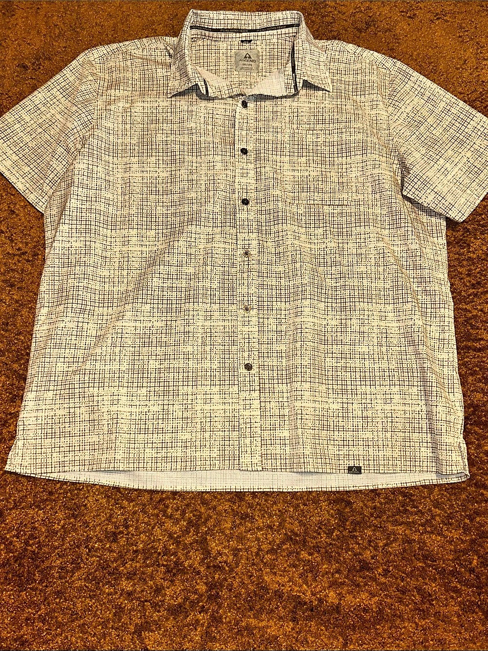Ascend Men's Geometric Button Down Shirt 2XL